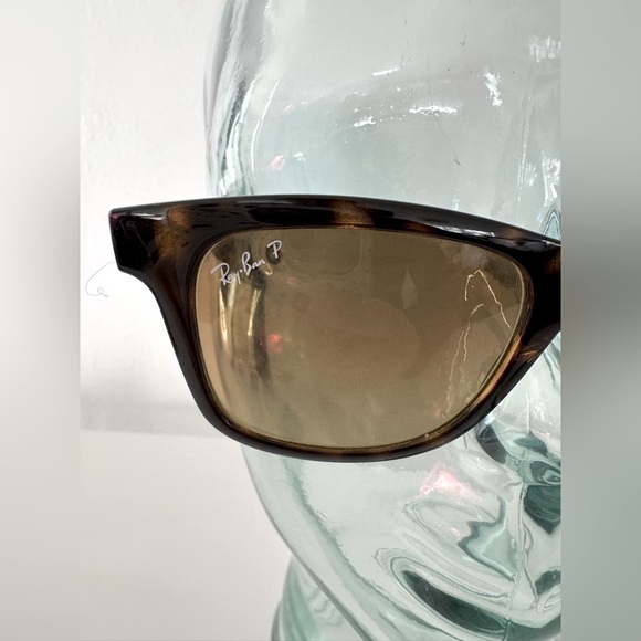 Classic Ray-Ban Wayfarer Sunglasses RB 4640 Polarized Tortoise With Case - Picture 10 of 16